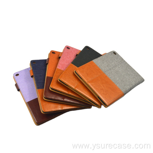 New Leather Color Block Dustproof Tablet Case